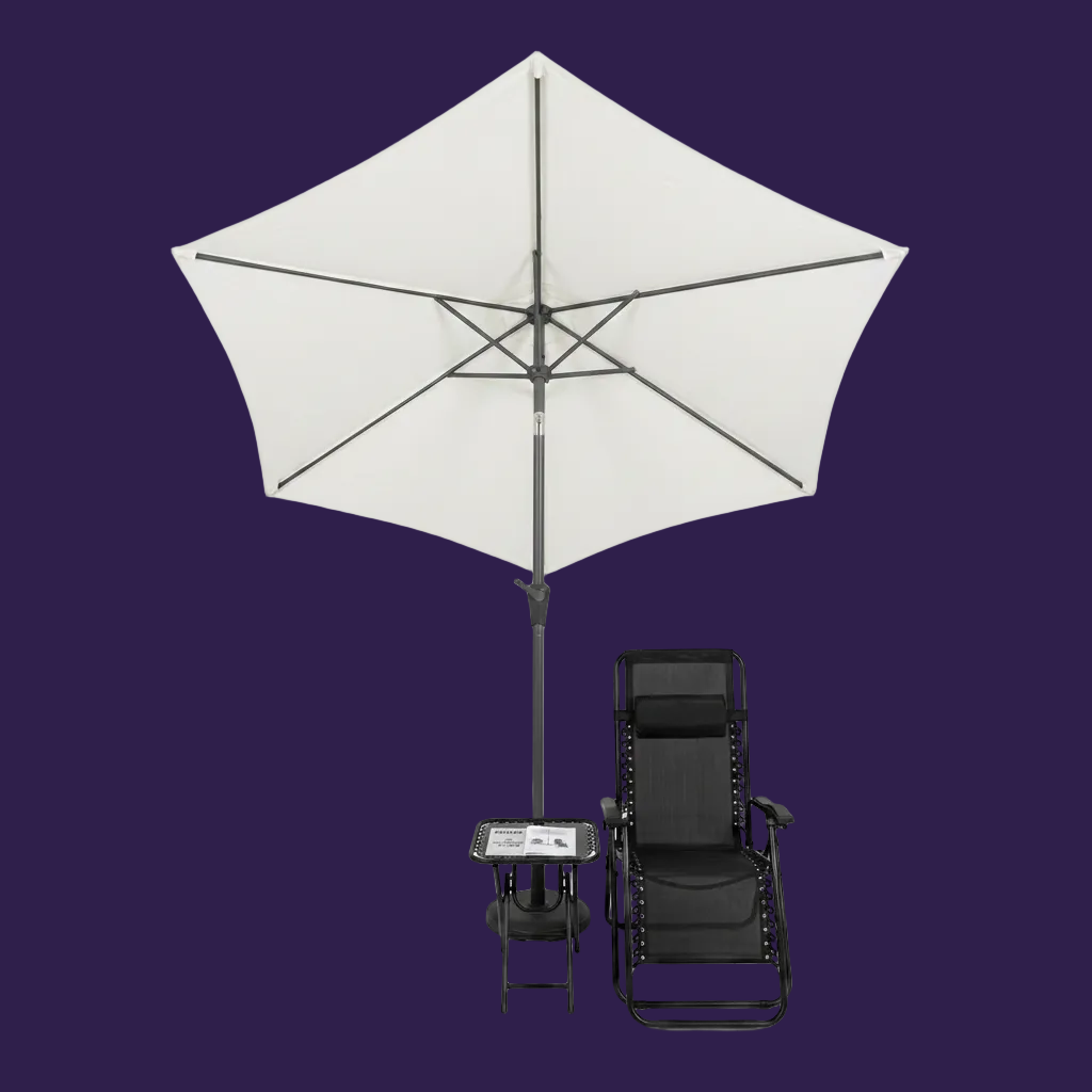 Cream Parasol Crank Handle