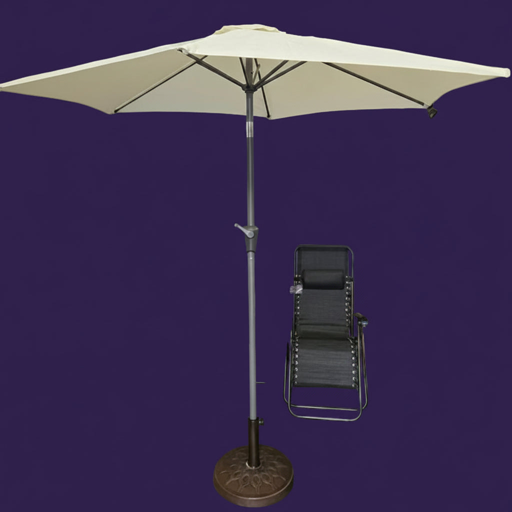 Cream Parasol Crank Handle