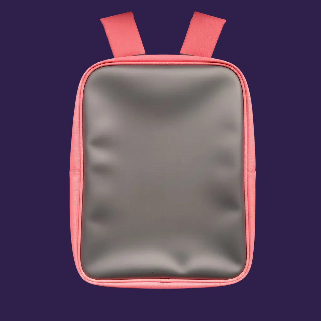 Smart LED Backpack with Programmable Screen - Charcoal and Pink Version
