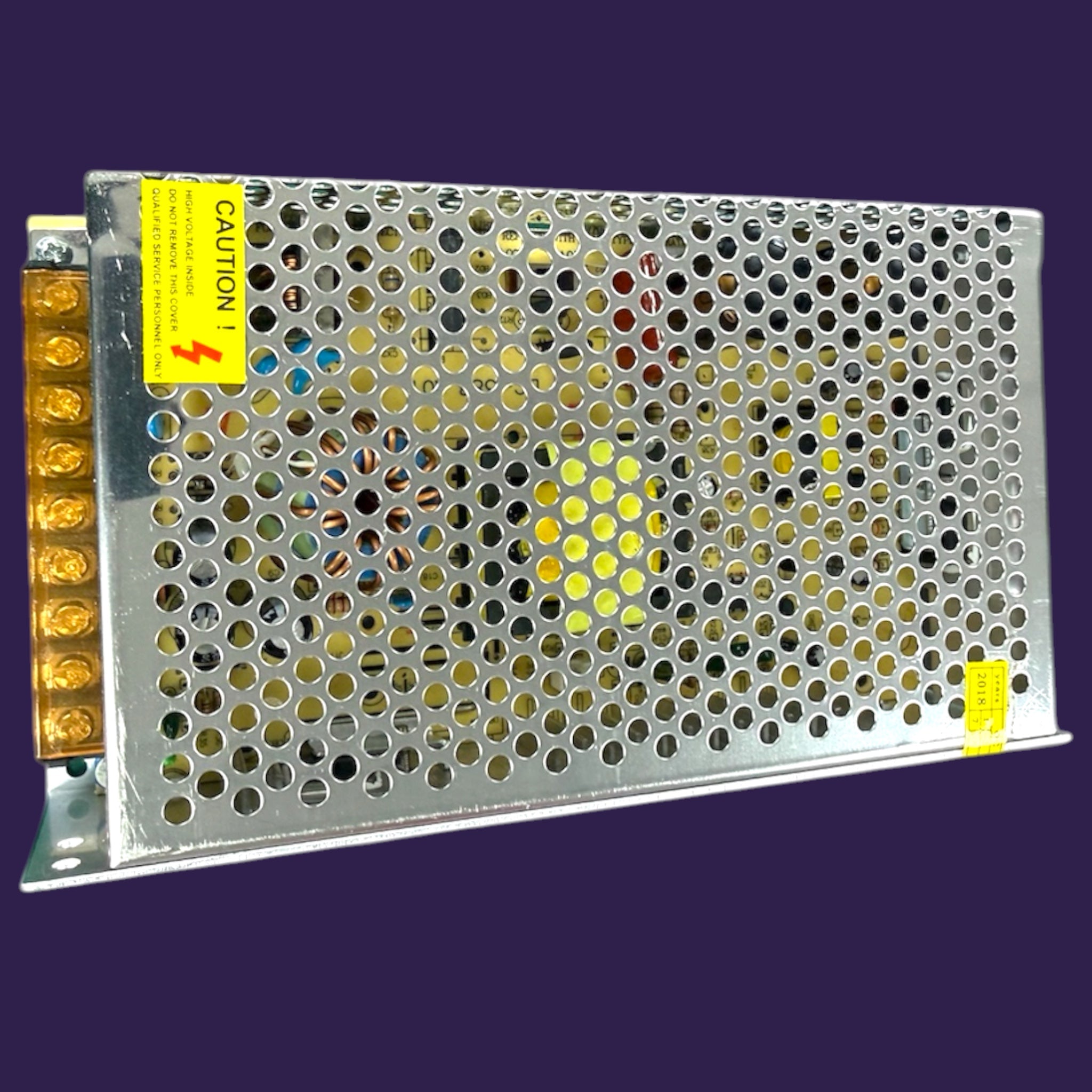 S-250-12 250W 12V DC Switching Power Supply Unit - Angled view