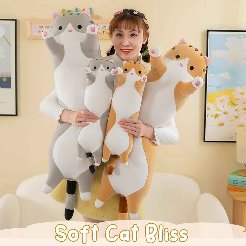 Large Cat Plush Teddy 110 cm - Cat plush pillows collection