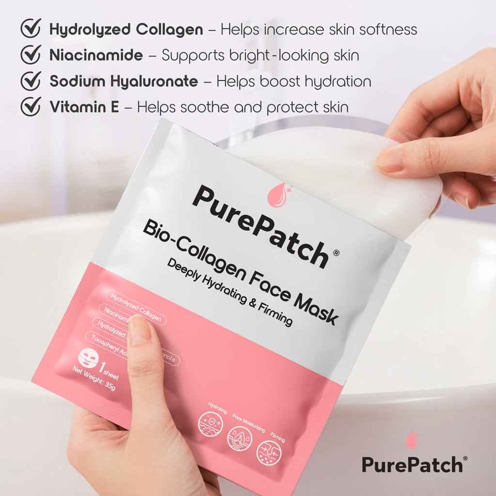 PurePatch Bio‑Collagen Face Mask (5 Pack)