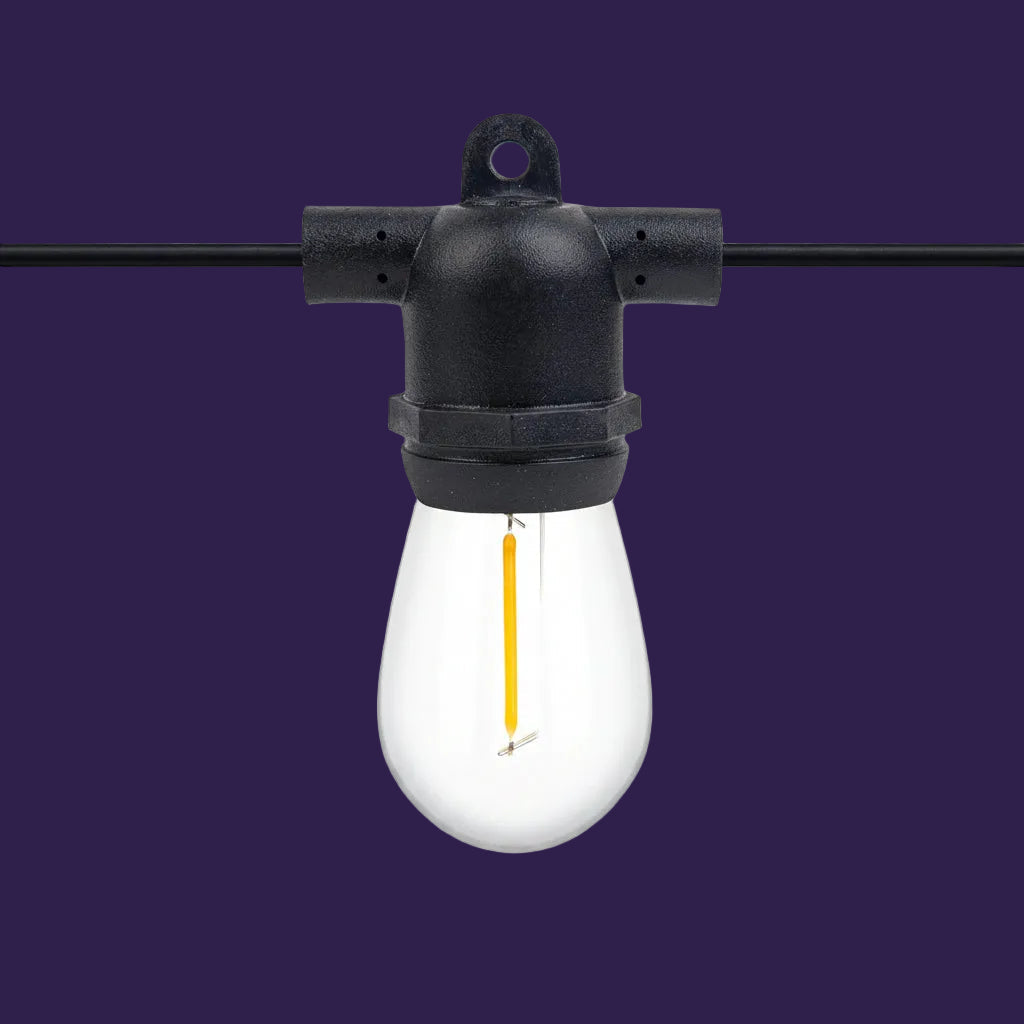 Festoon Lights 10m | Outdoor String Lights with 10 LED Bulbs