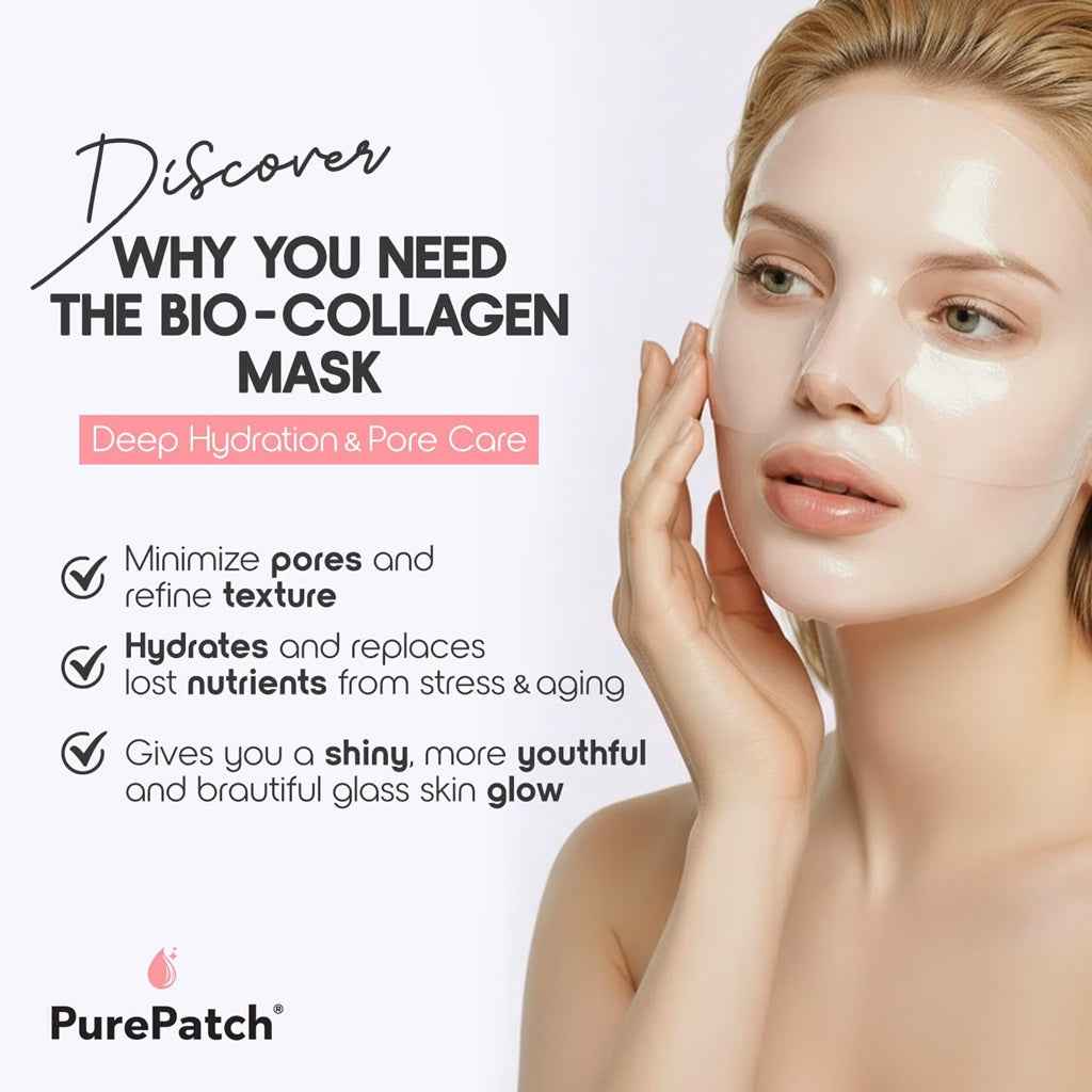PurePatch Bio‑Collagen Face Mask (5 Pack)