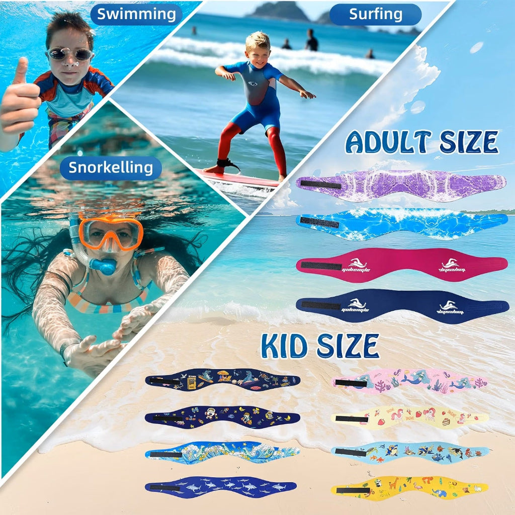 Adult and Kids Adjustable Swim Headbands Comparison