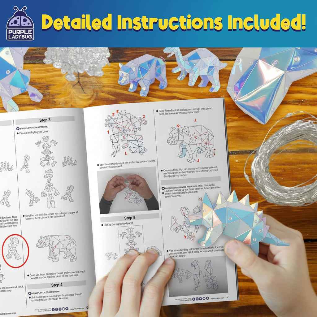 Prismic 3D Light‑Up Bear Craft Kit