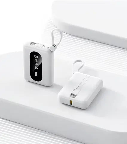 10,000mAh Power Bank with built in USB C cable