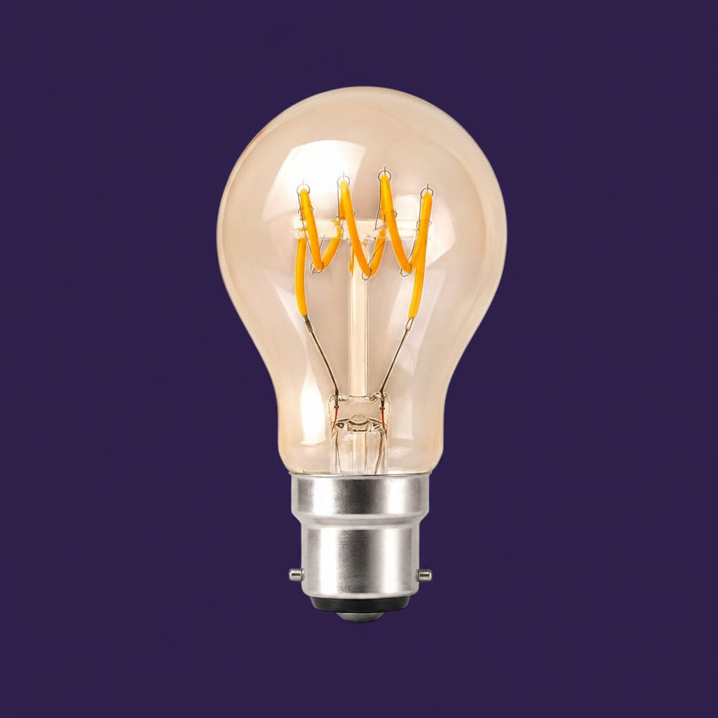 B22 Amber Bulb - 4W Vintage LED Bayonet