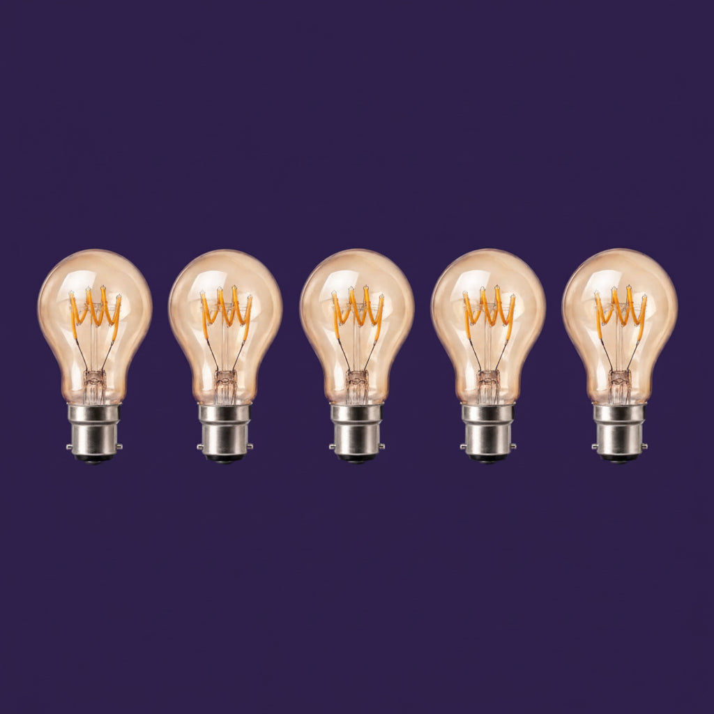 B22 Amber Bulb - 4W Vintage LED Bayonet