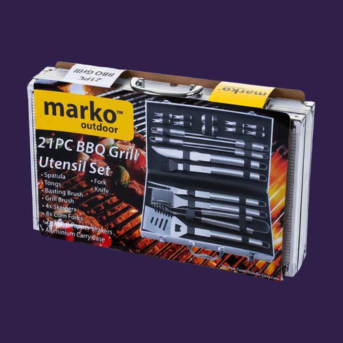 21pcs BBQ Grill Utensil Set