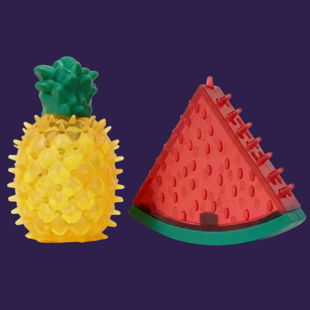 2pcs Pet Chew Toys Watermelon Pineapple original product shot