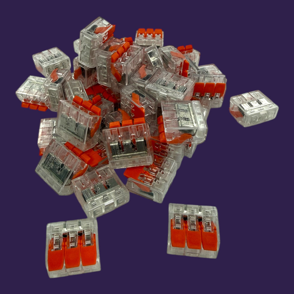 100 pc Lever Wire Connectors for Splicing Cables