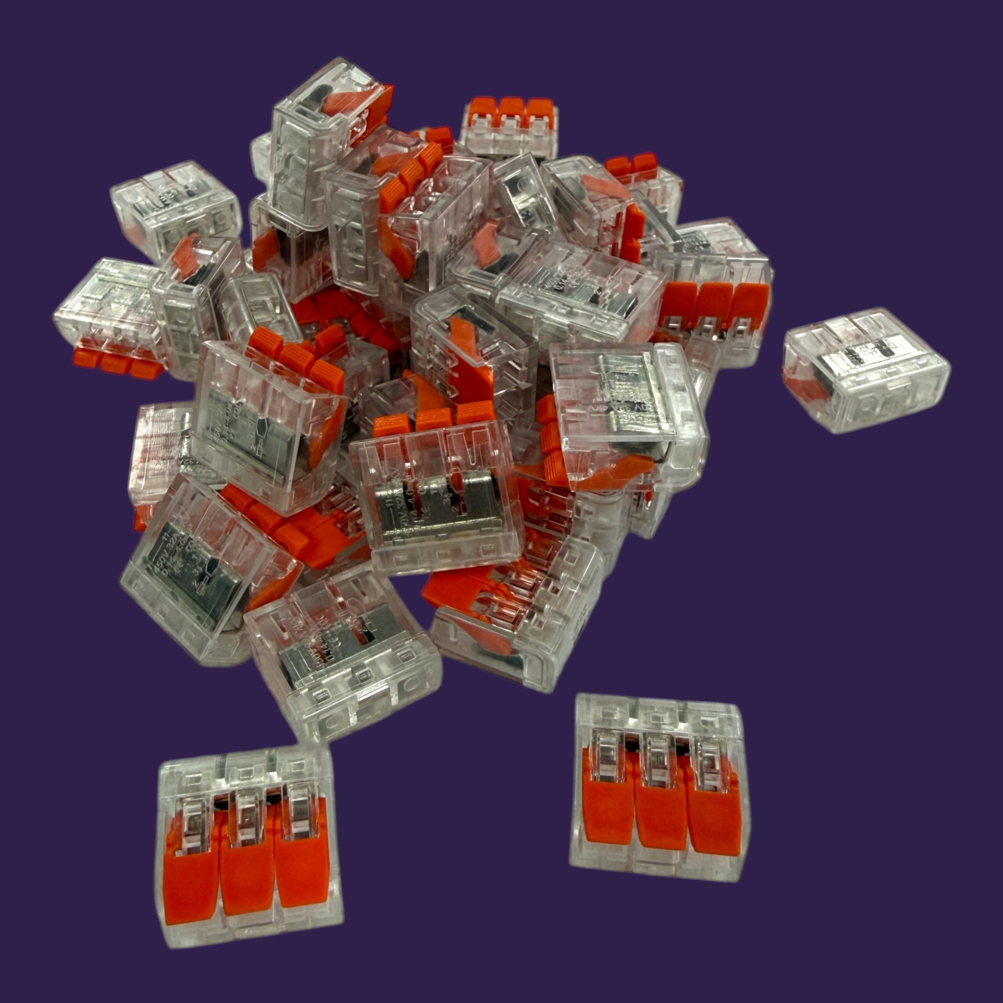 100 pc Lever Wire Connectors for Splicing Cables