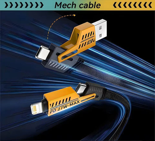 Flat Cable USB C and lightning 1.8m