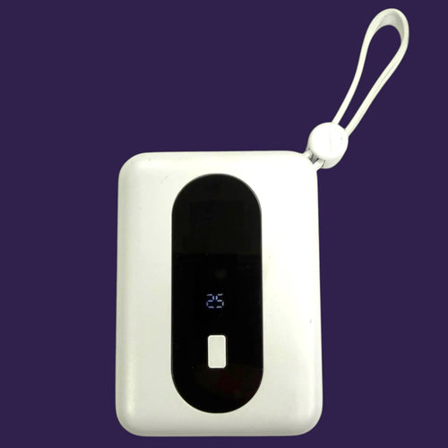10,000mAh Power Bank with built in USB C cable