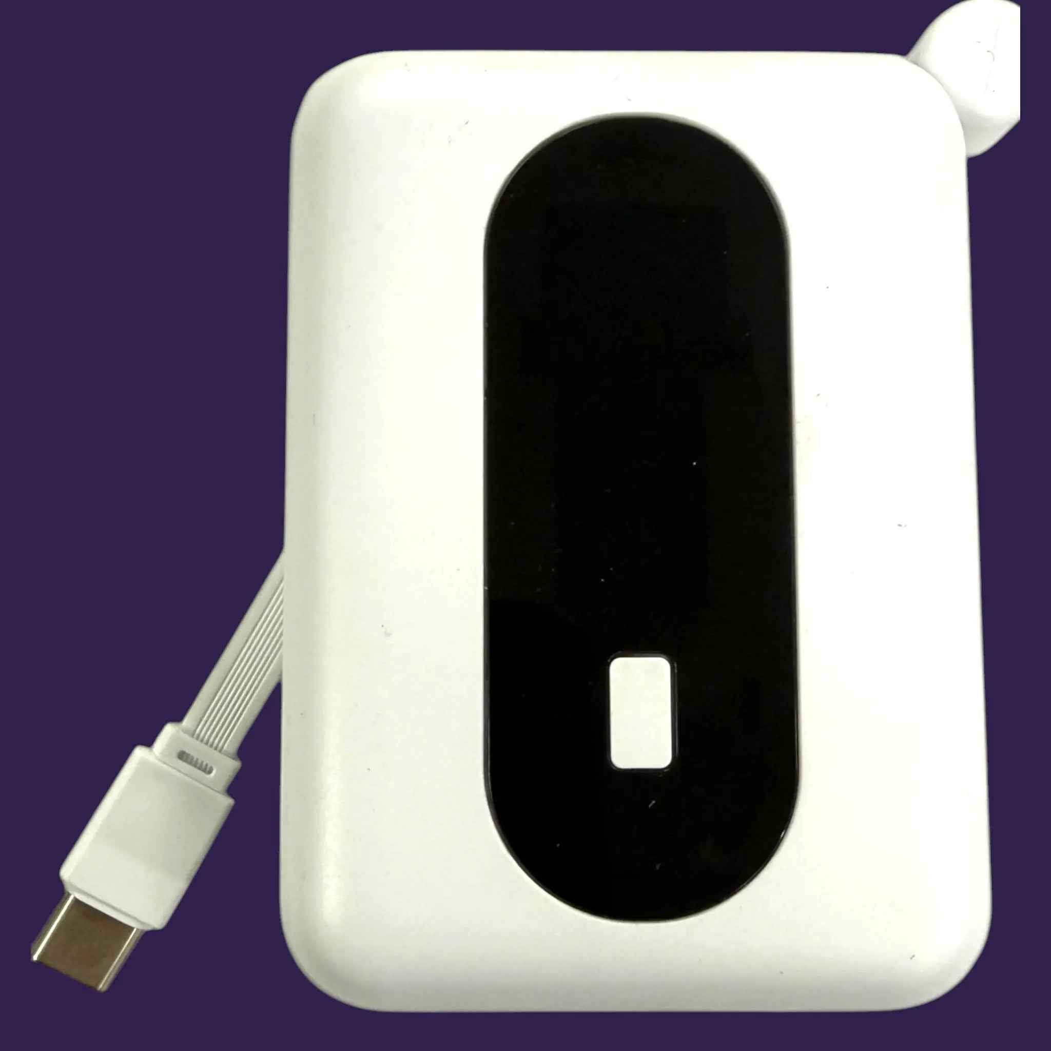 10,000mAh Power Bank with built in USB C cable