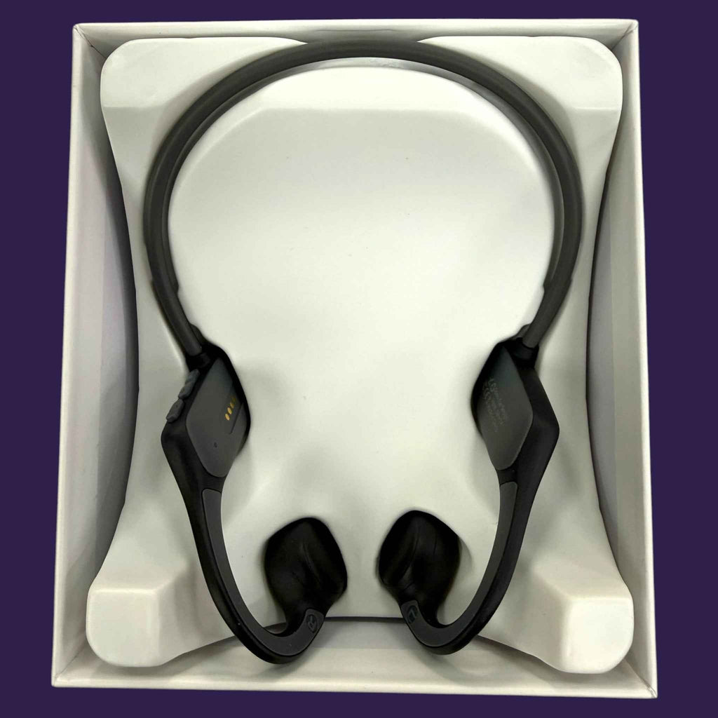 Ifecco Bone X5 waterproof headphones secured in its minimalist inner retail box