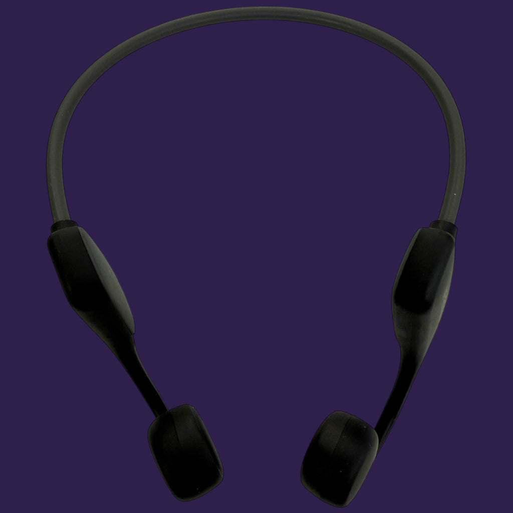 Ifecco Bone X5 black matte-finish bone conduction headphones, front-facing view