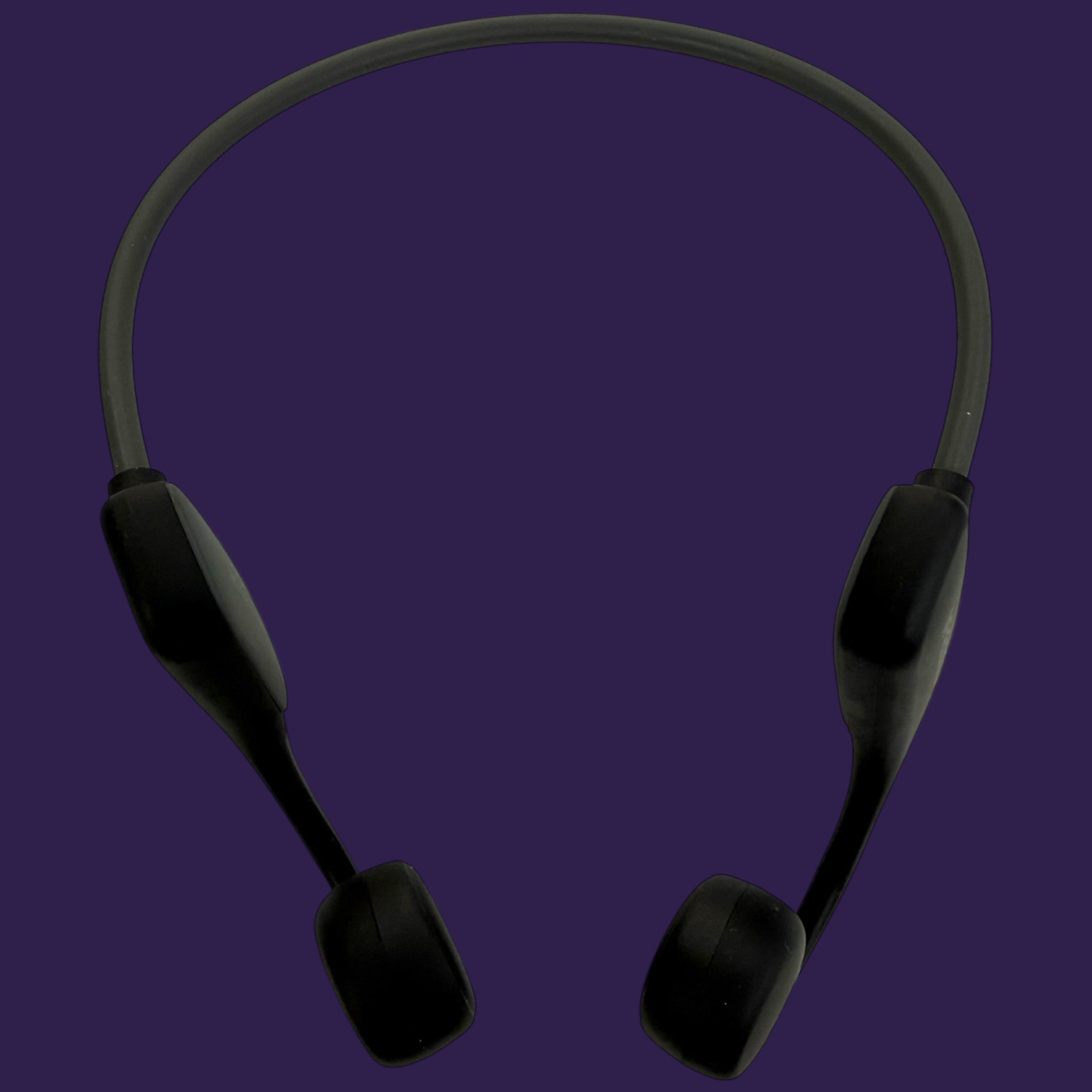 Ifecco Bone X5 black matte-finish bone conduction headphones, front-facing view