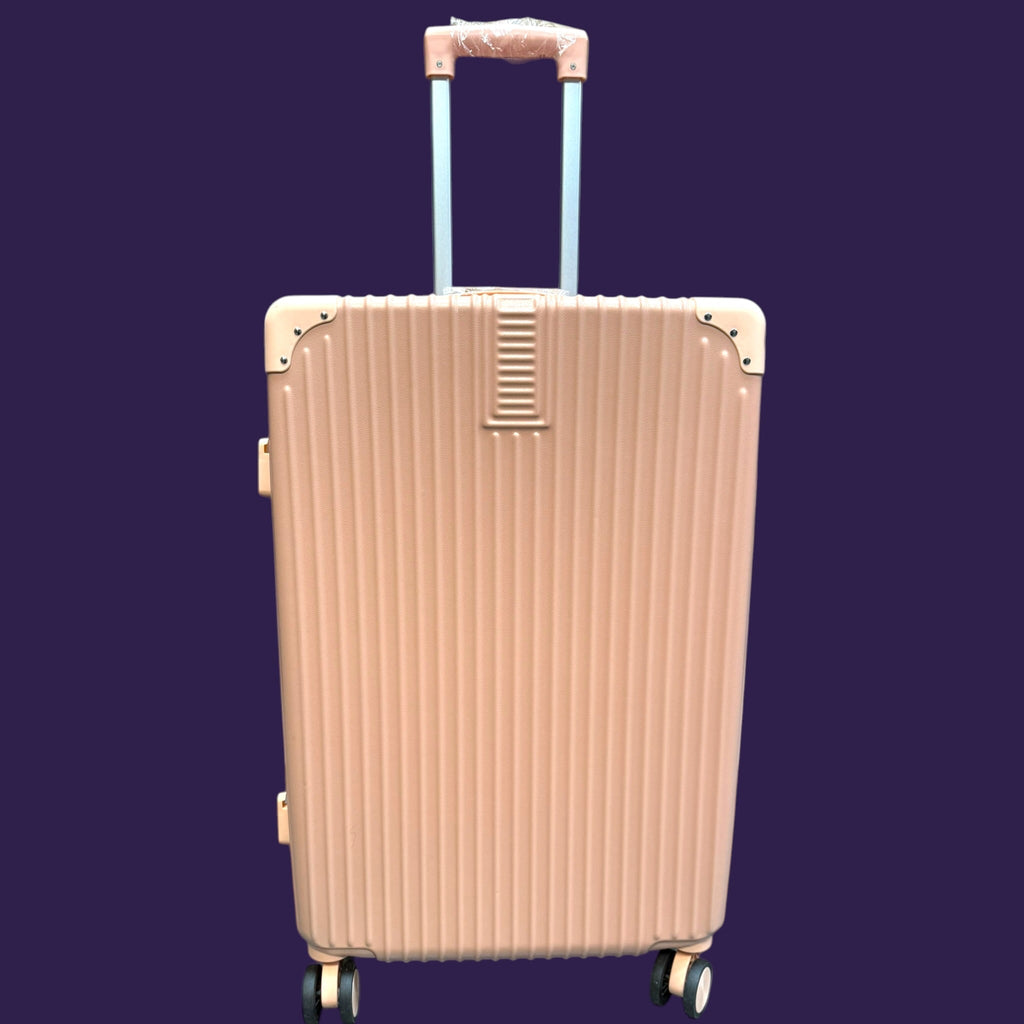 26" Hard Shell Suitcase - Large Checked Luggage Spinner Pink