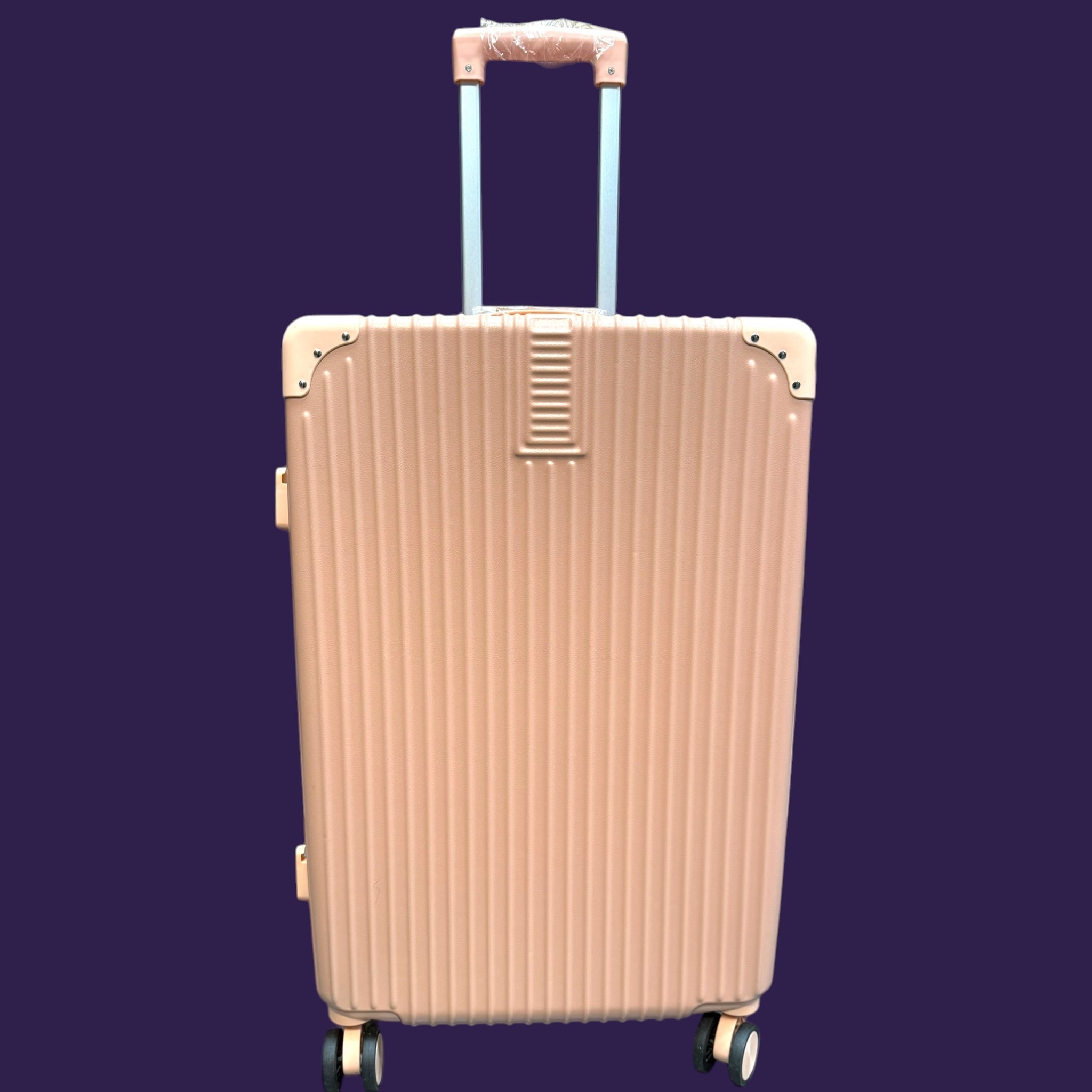 26" Hard Shell Suitcase - Large Checked Luggage Spinner Pink