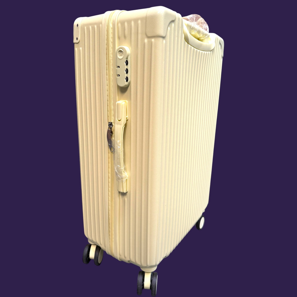 26" Hard Shell Suitcase - Large Checked Luggage Spinner Yellow