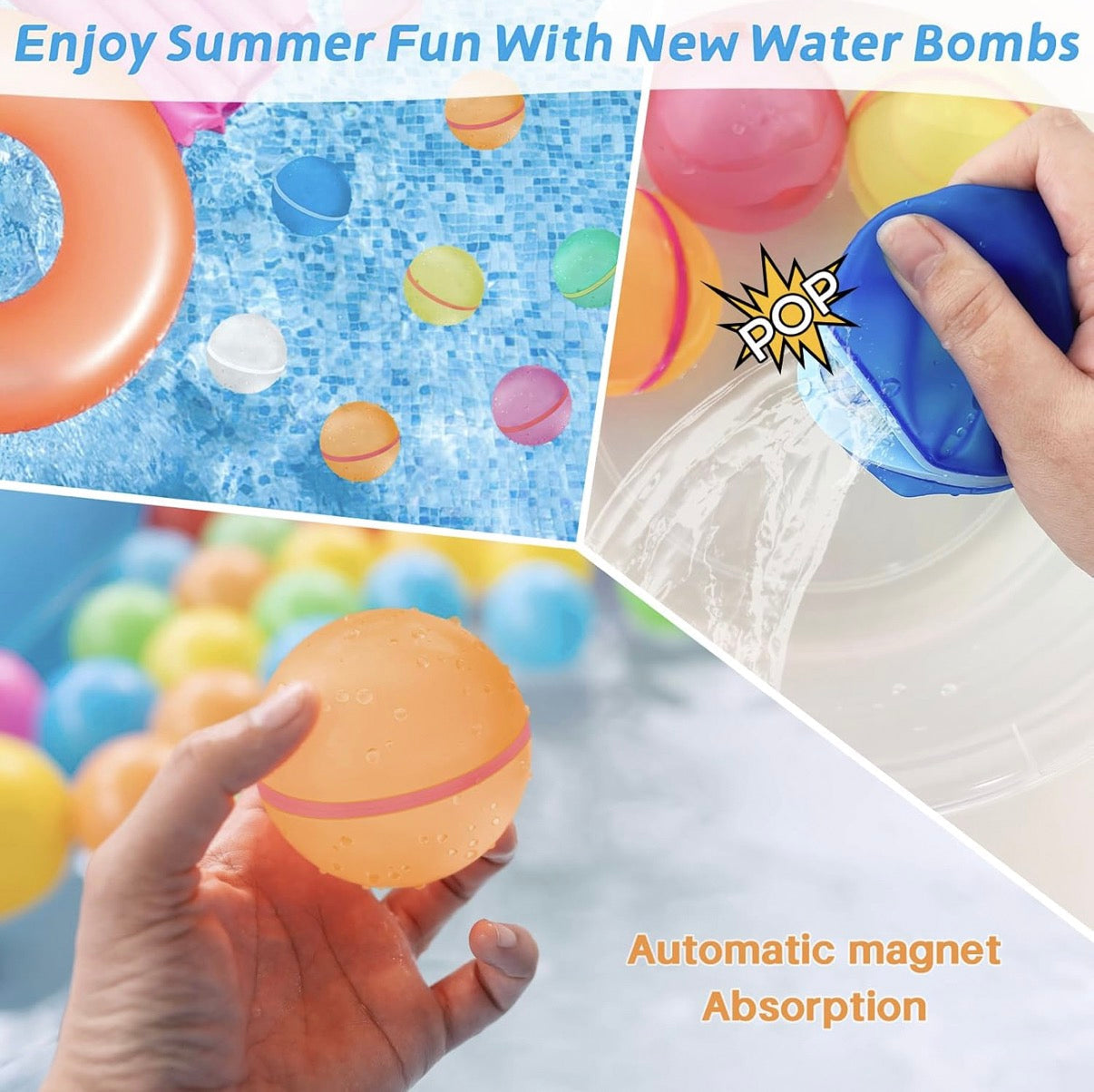 Reusable Water Balloons 12PCS Pack