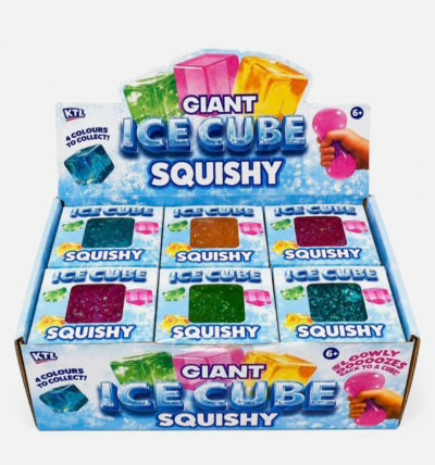 Giant KTL ice cube squishy retail display box of 6