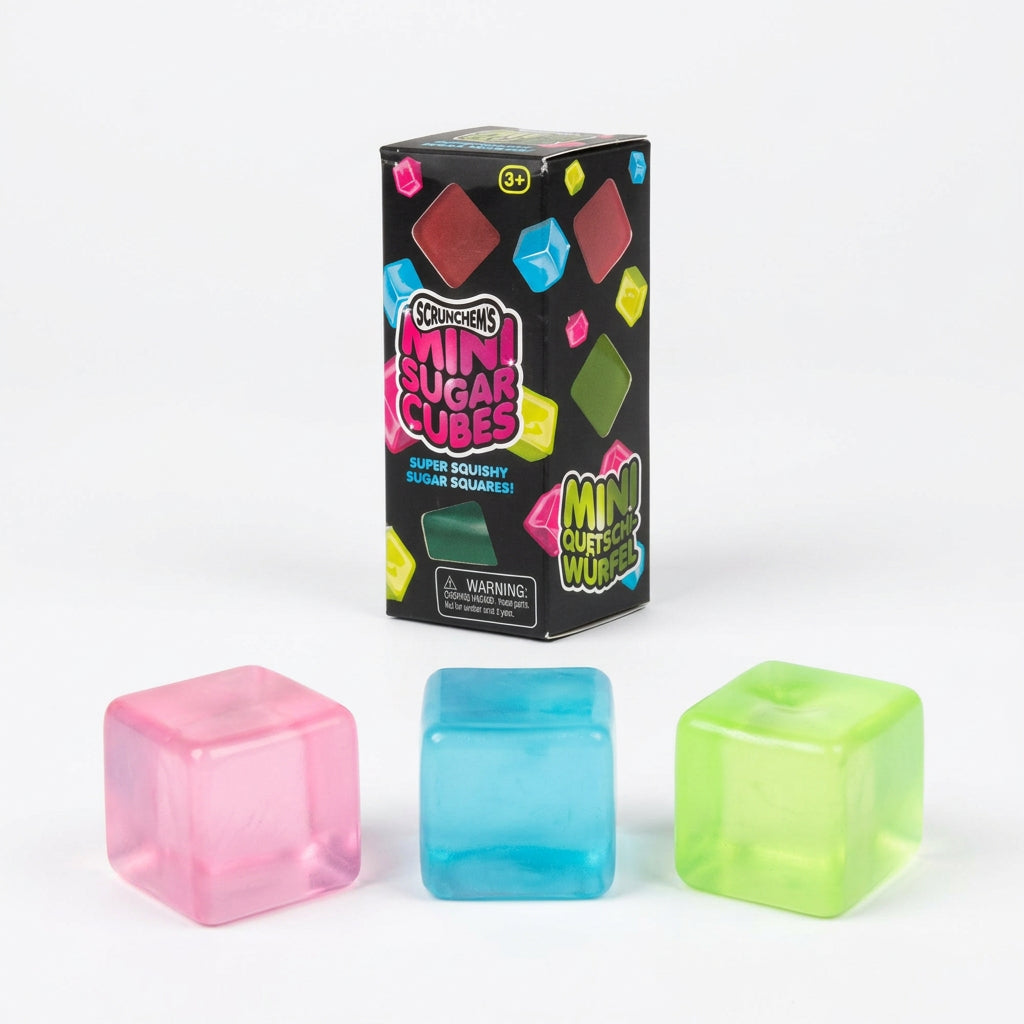 Scrunchems Diddy Sugar Cubes 3-pack sensory fidget squishy toys with packaging