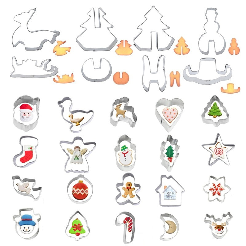 Christmas Cookie Cutter Set: 8 pcs