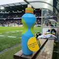 Marko 550ml Sports Water Bottle - Gym & Outdoor Hydration (Blue & Green on bench)