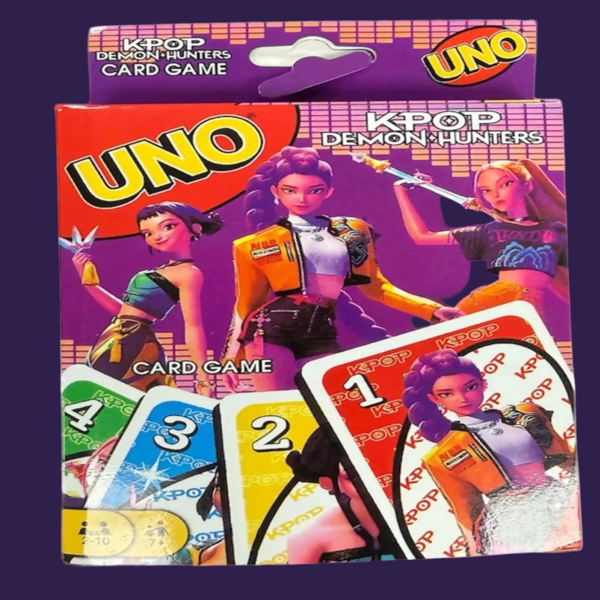 Kpop Uno Cards - K-Pop Demon Hunters Edition packaging