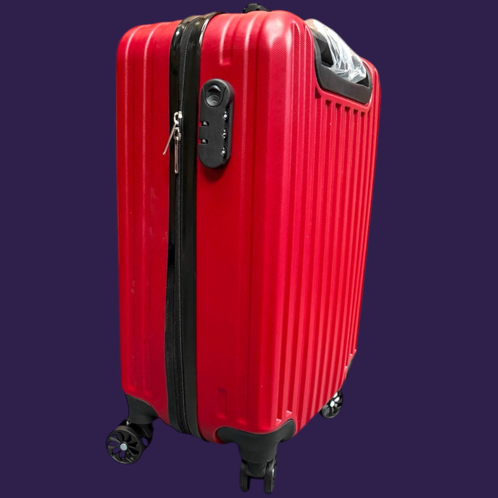 20 Inch Suitcase - Carry On Cabin Luggage Red