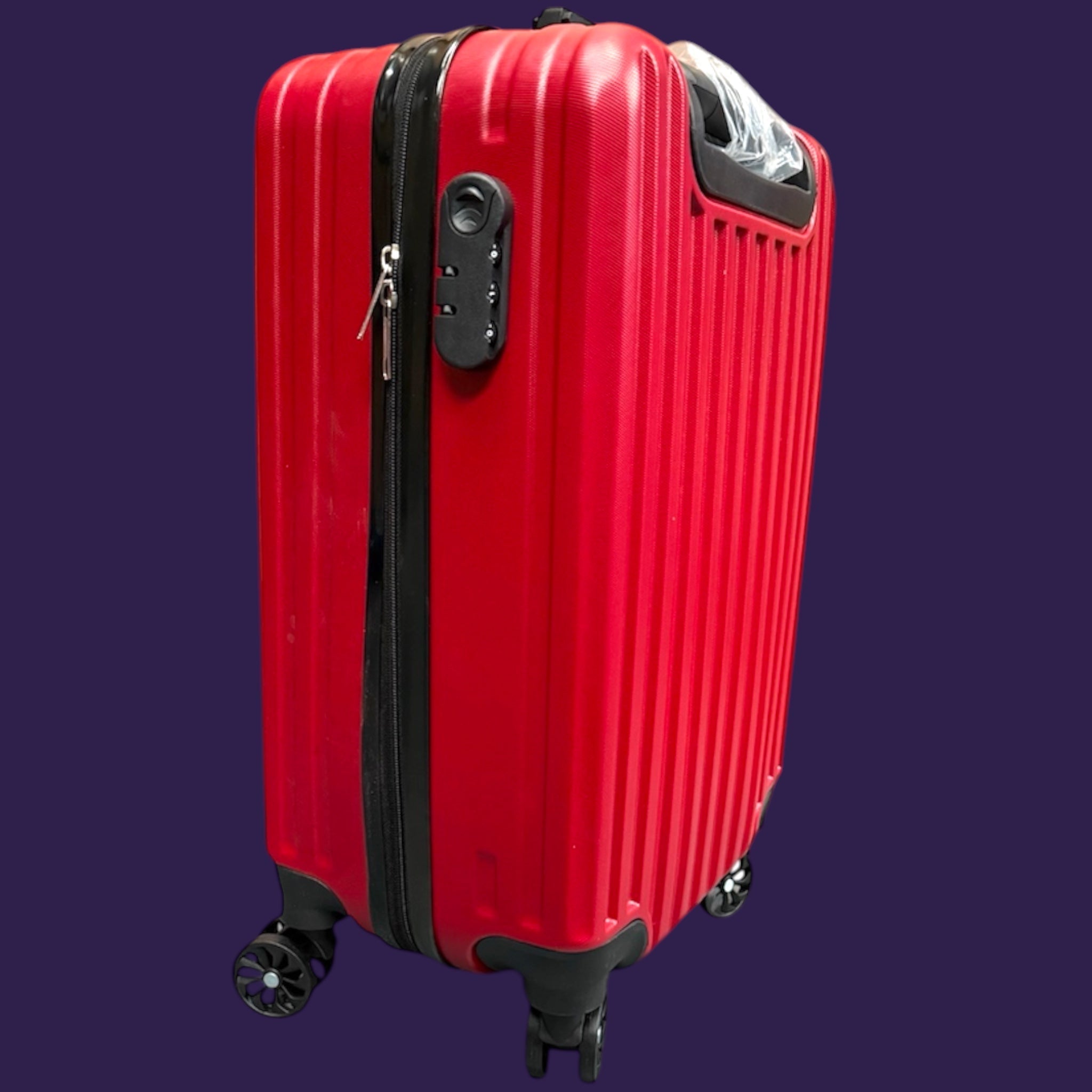20 Inch Suitcase - Carry On Cabin Luggage Red