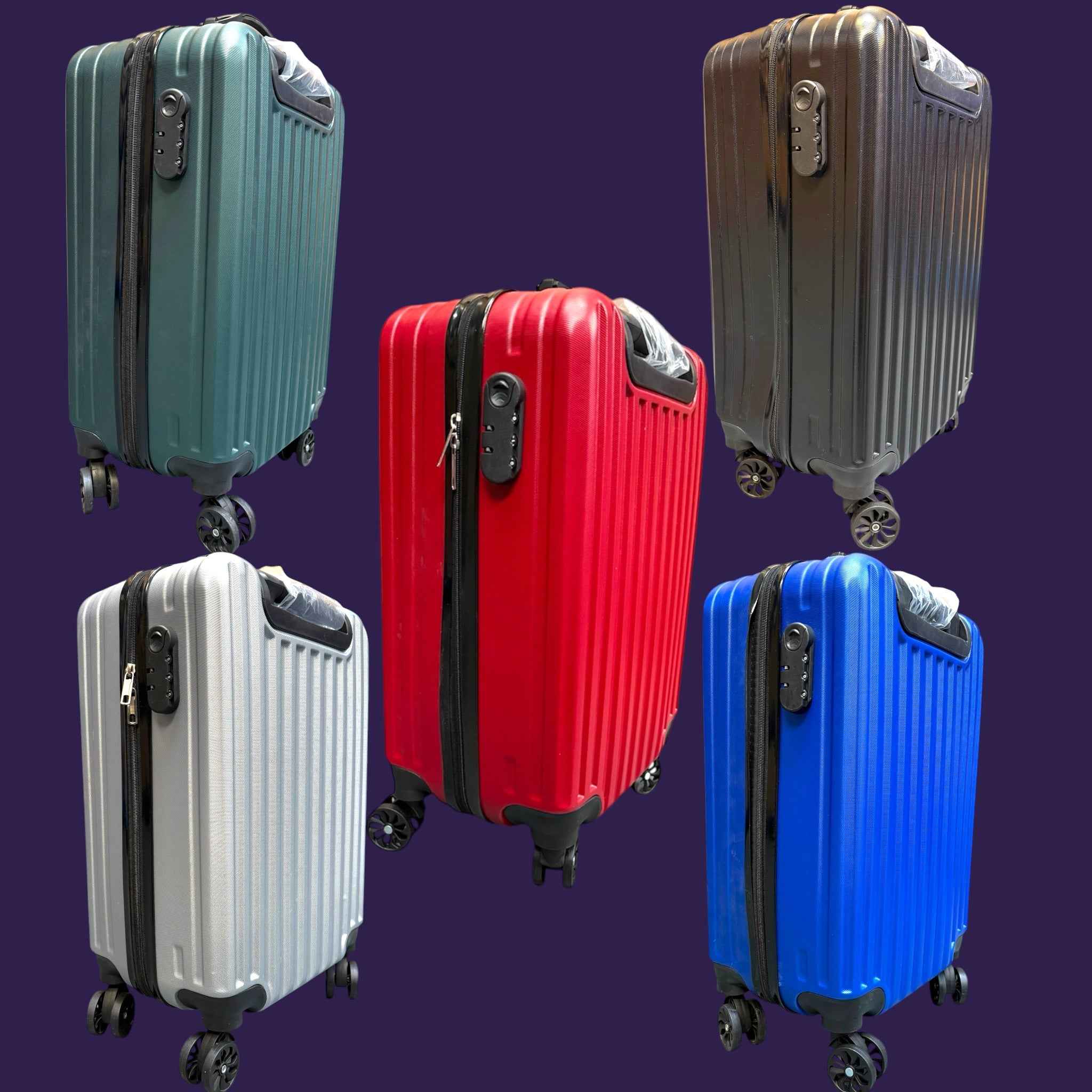 20 Inch Suitcase - Carry On Cabin Luggage Collage