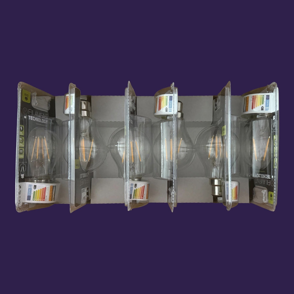 6 x B22 Bayonet 3.5 Bulbs