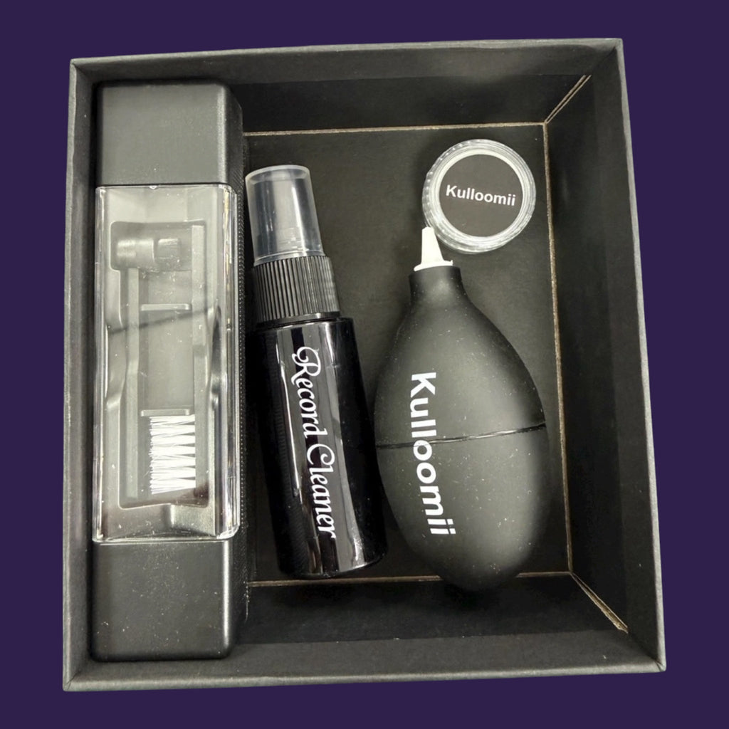 Kulloomii Record Cleaning Kit Components Flat Lay
