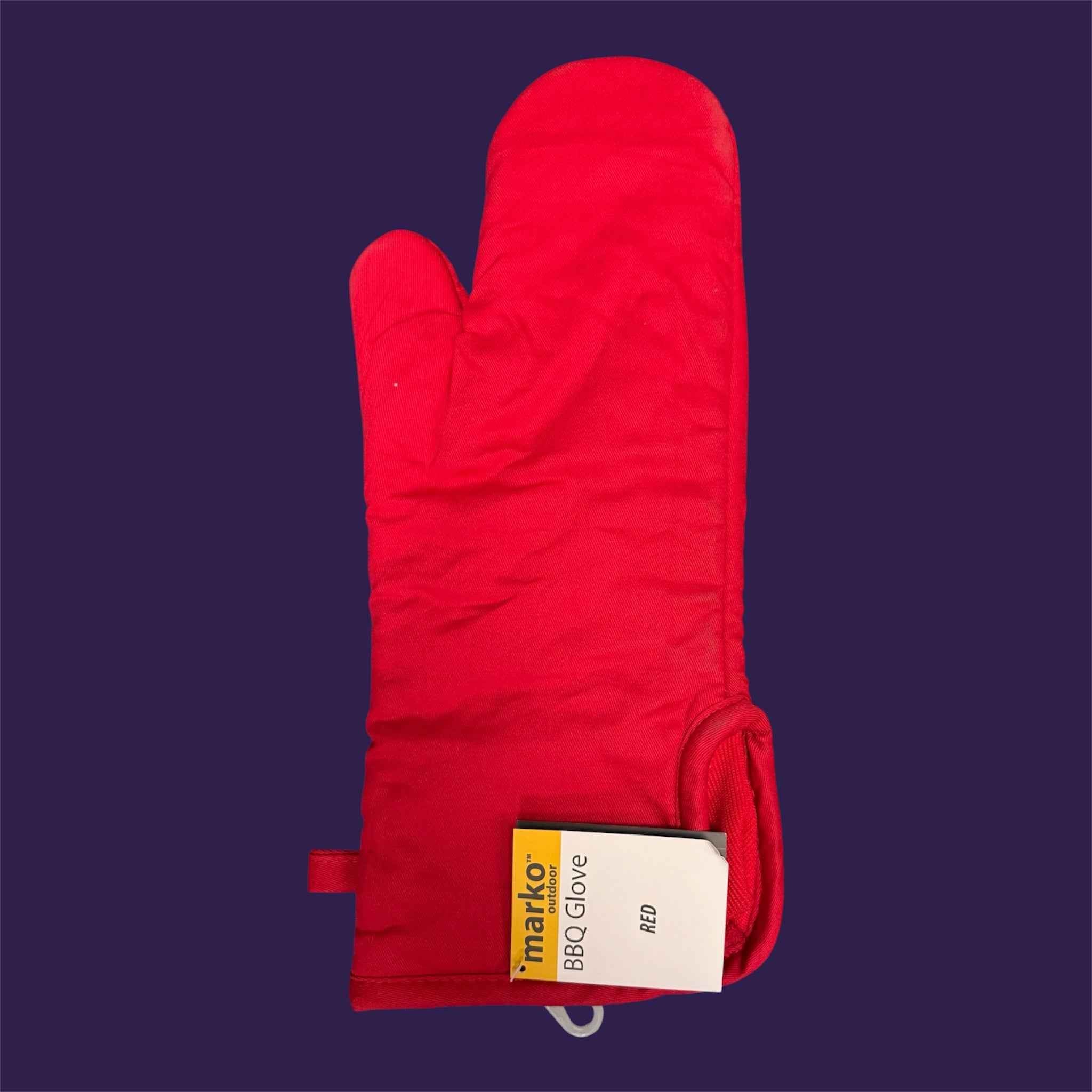 Marko BBQ Glove Red - Original Studio Purple Background Shot
