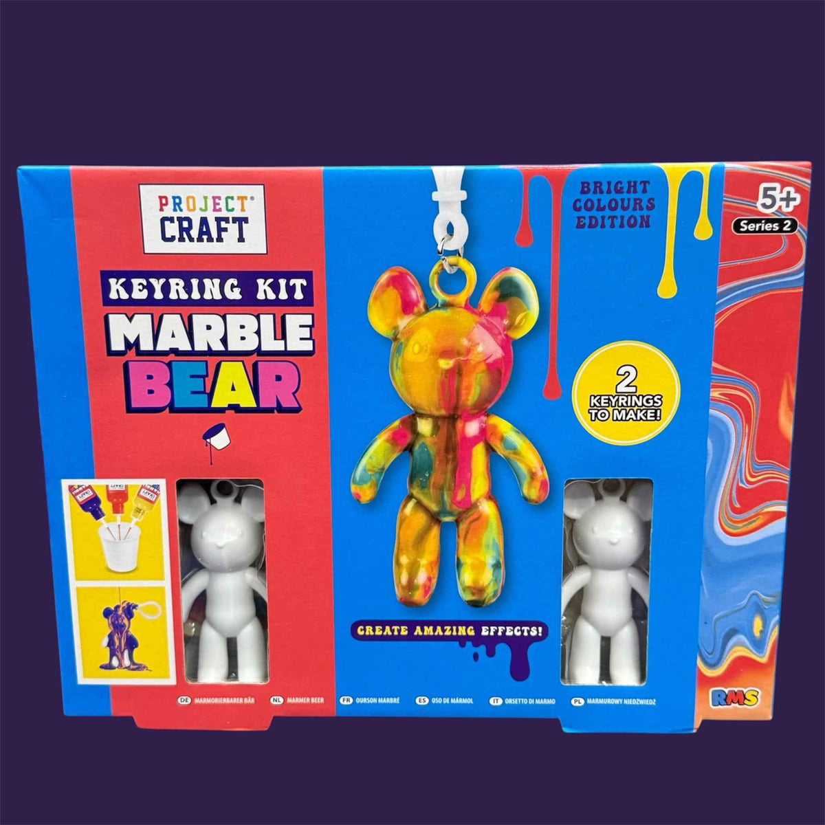 Project Craft Marble Bear Keyring Kit packaging