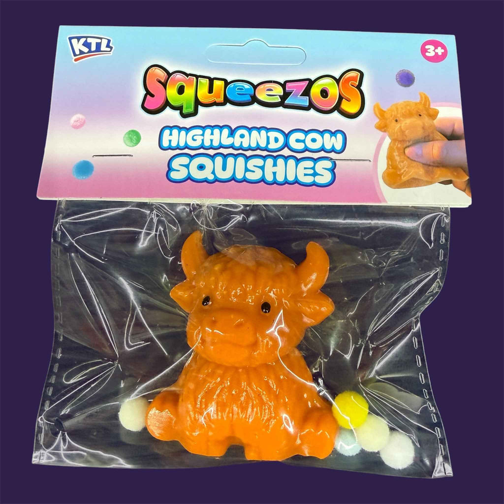 Highland Cow Squishy in original packaging