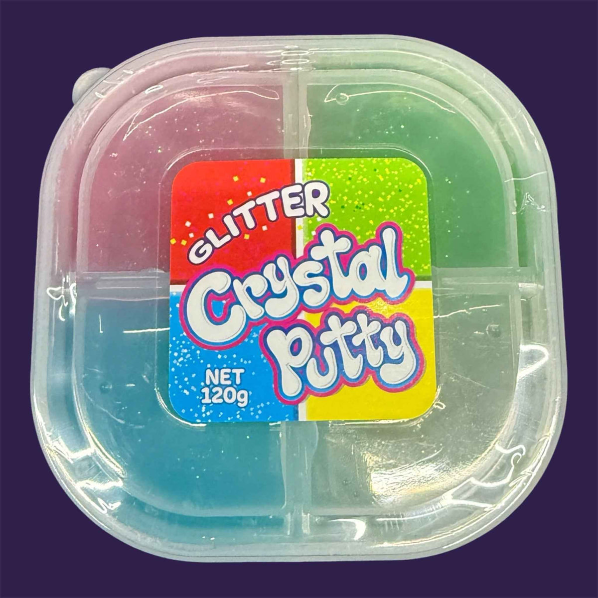 Glitter Crystal Putty 4-compartment tub