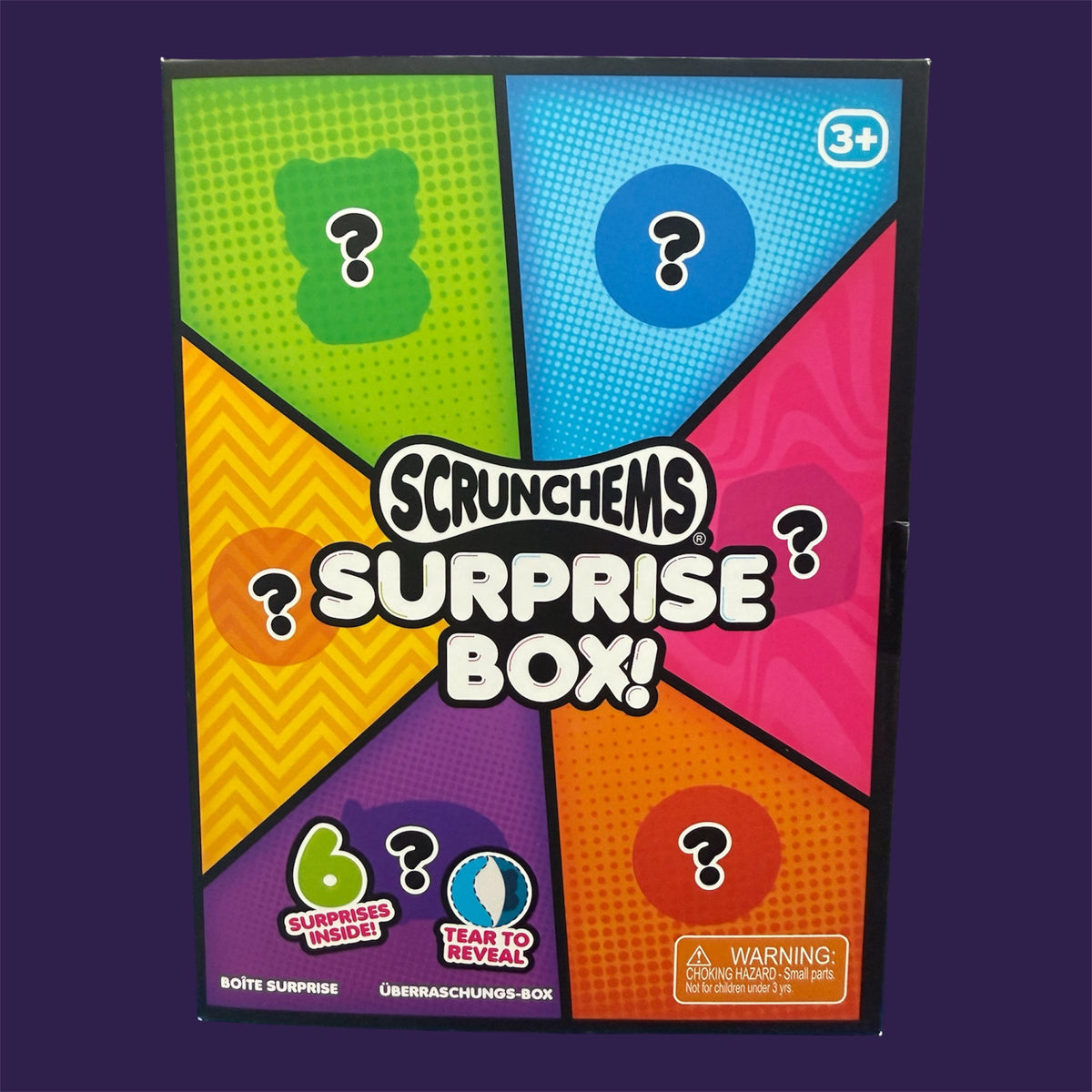 Scrunchems Surprise Box 6 Surprises front packaging