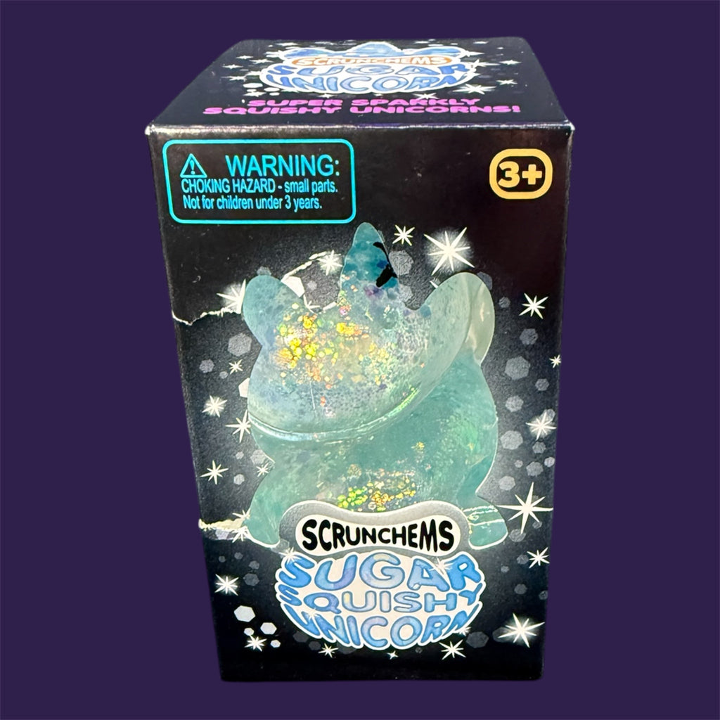 Scrunchems Sugar Squishy Unicorn retail packaging box front view