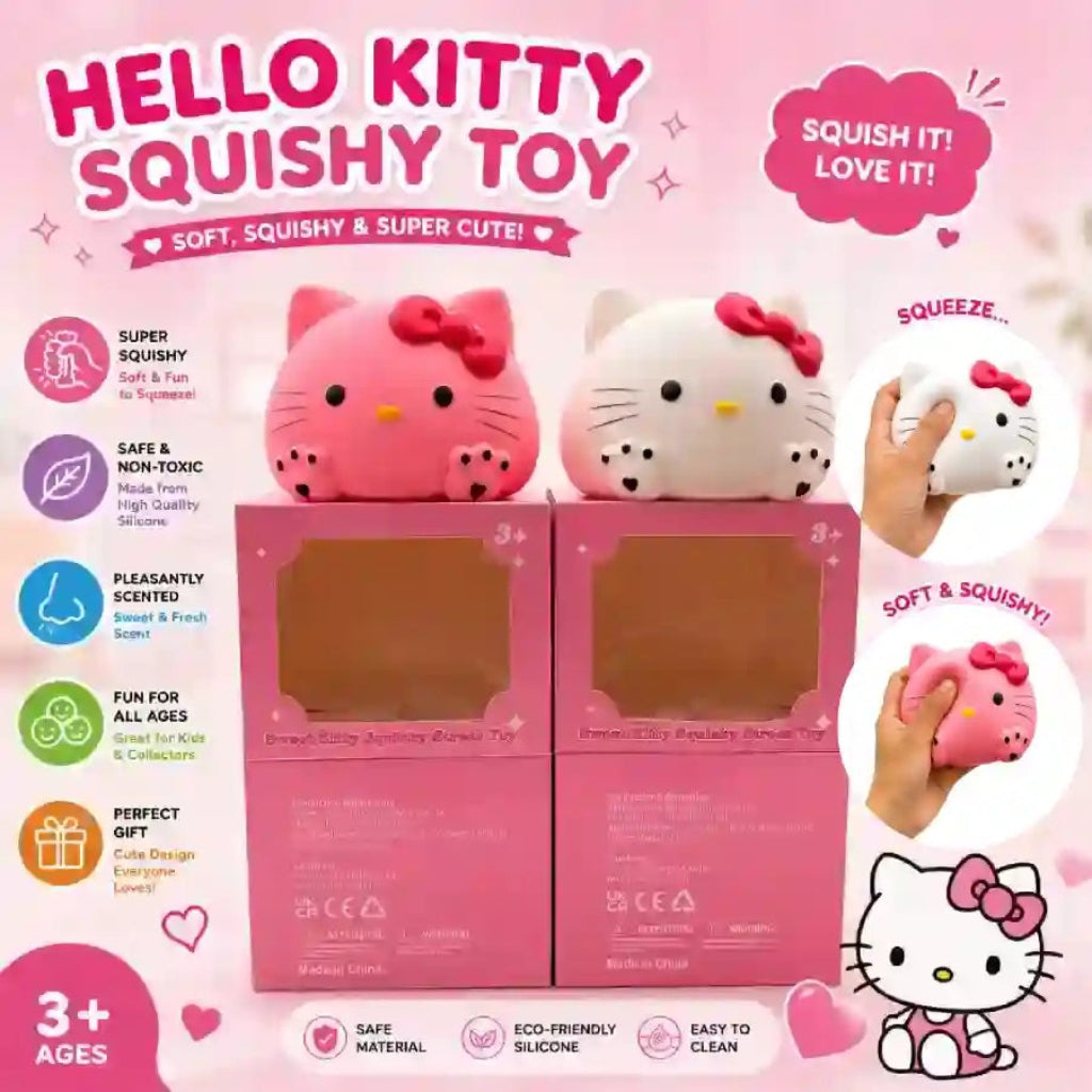 Jumbo Cat Squishy promotional features overview