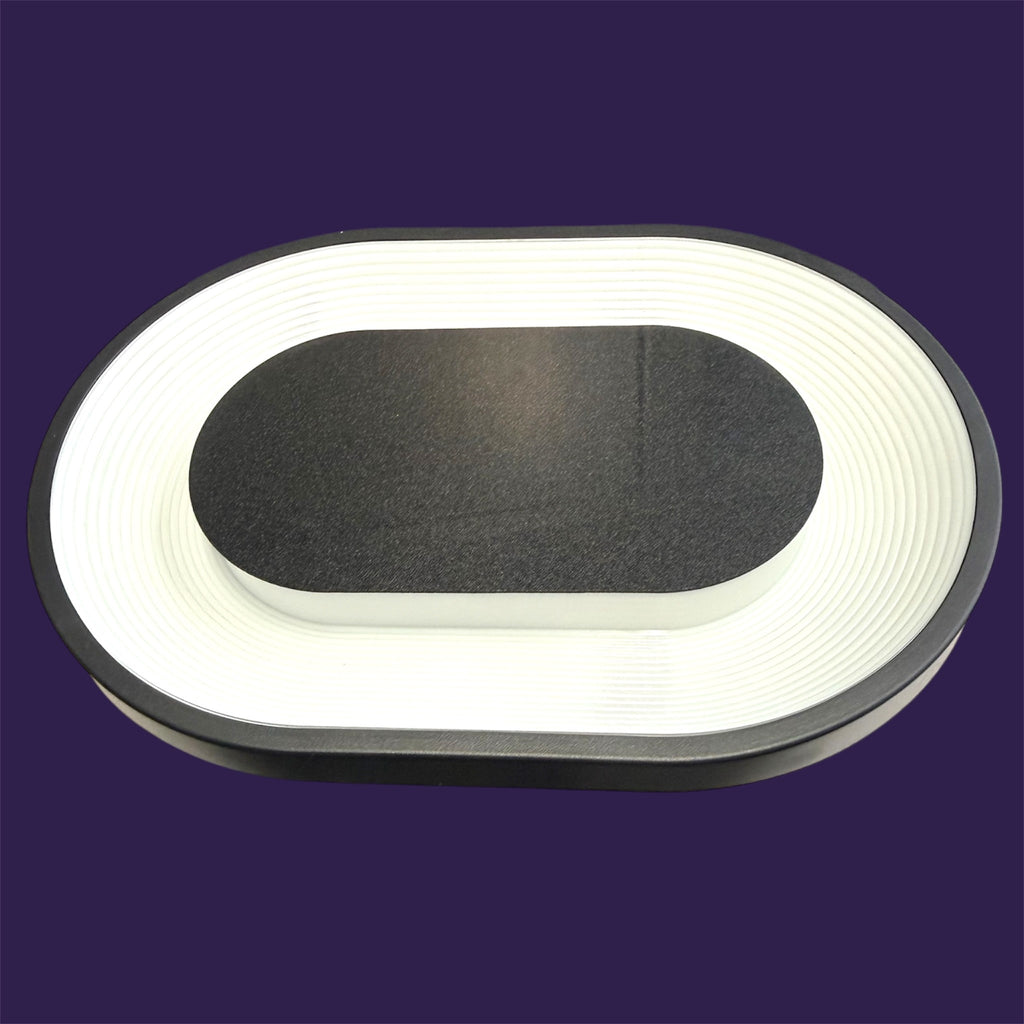 Wireless 15W Fast Charging Pad with LED mood diffuser ring