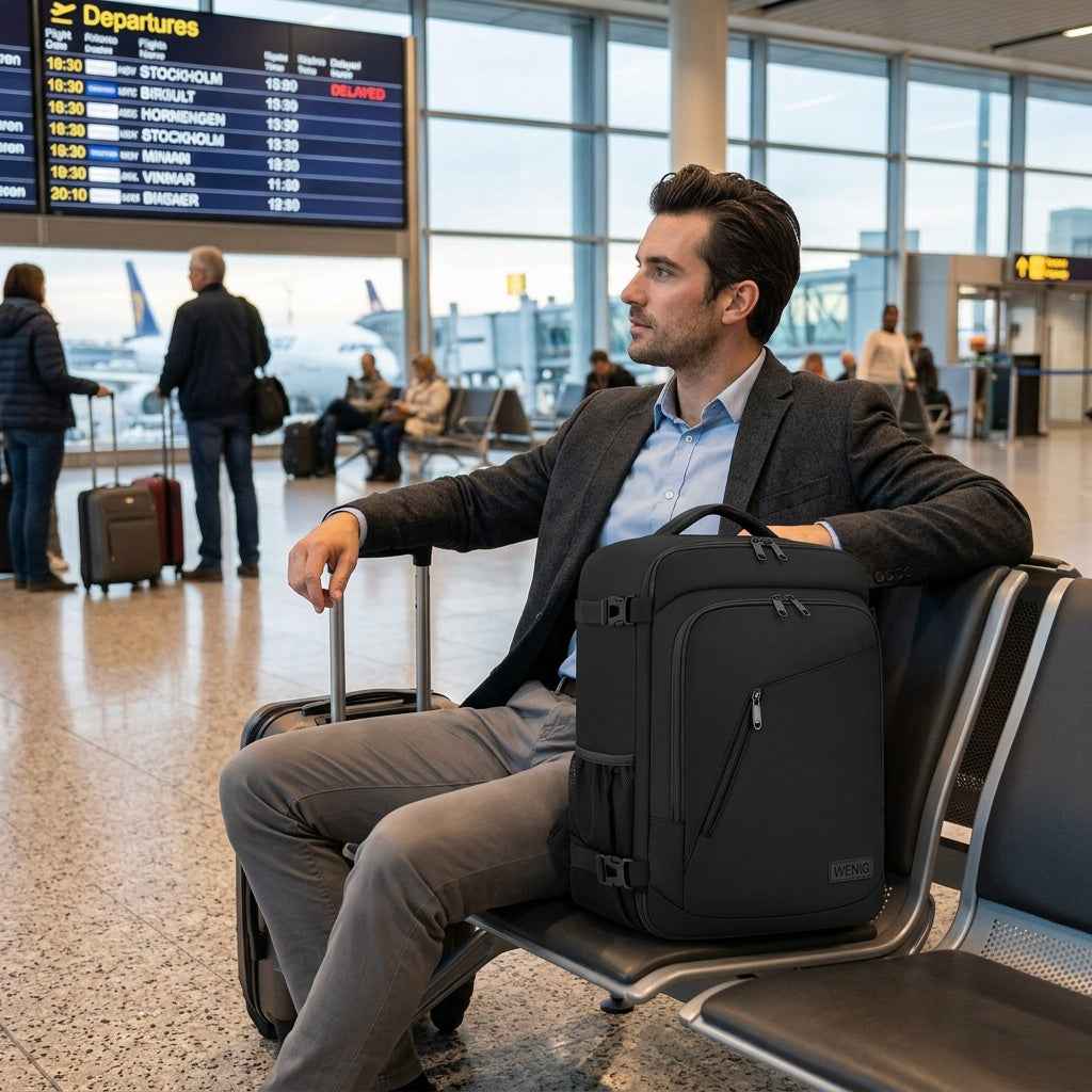 Cabin Luggage Travel Backpack 24L with USB Charging Port