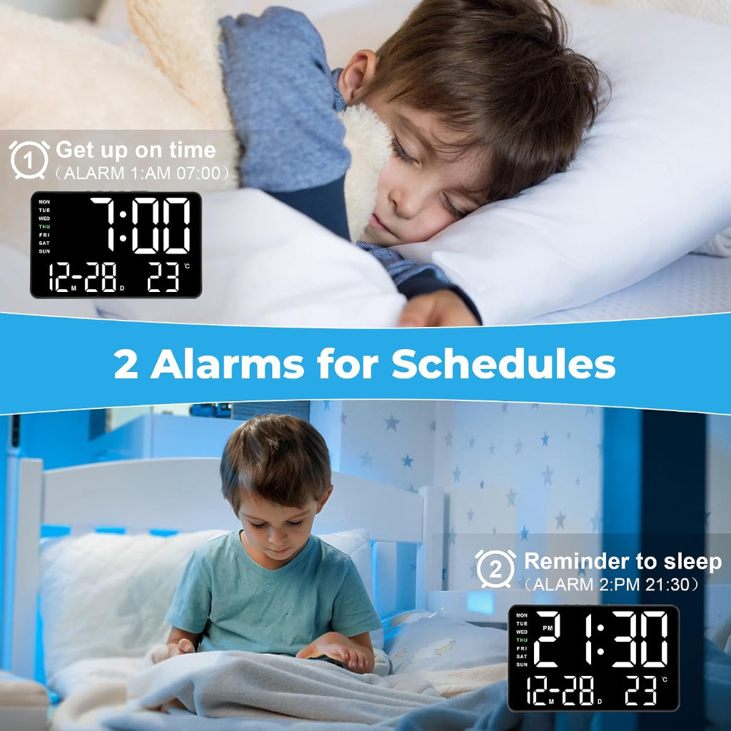 Digital Alarm Clock dual alarm schedule demo