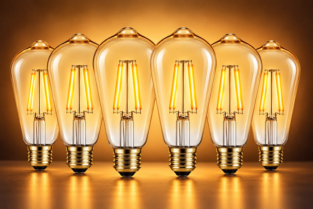 ST64 GOLD 3.5W ES27 pack of 6 bulbs