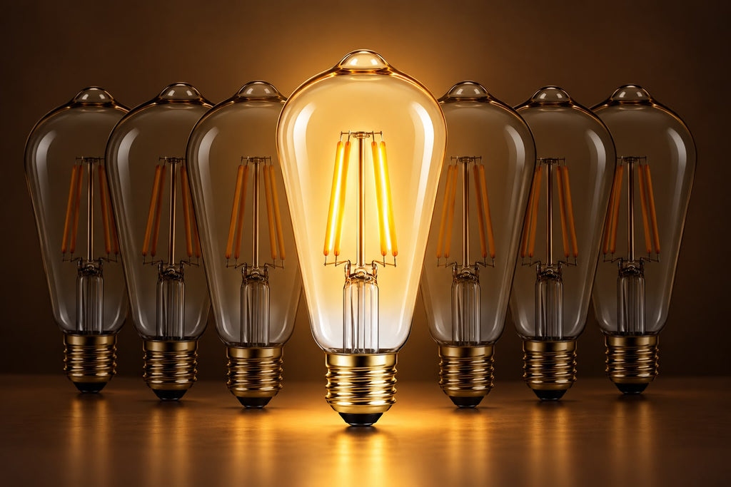 ST64 GOLD 3.5W ES27 pack of 6 bulbs