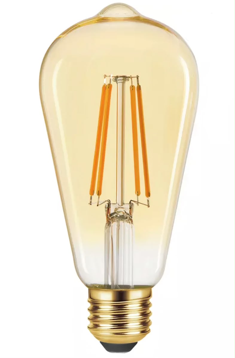 ST64 GOLD 3.5W ES27 pack of 6 bulbs